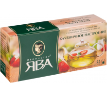Чай зеленый ПРИНЦЕССА ЯВА Клубничное настроение, 25пак, Россия, 25 пак
