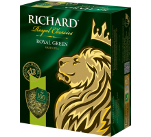 Чай зеленый RICHARD Royal Green Китайский байховый, 100пак, Россия, 100 пак