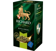 Чай зеленый RICHARD Royal Green Китайский байховый, 25пак, Россия, 25 саш