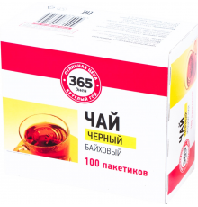 Чай черный 365 ДНЕЙ, 100пак, Россия, 100 пак