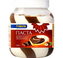 Паста шоколадно-молочная ЛЕНТА, 700г, Россия, 700 г
