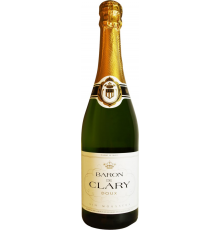 Вино игристое BARON DE CLARY белое полусладкое, 0.75л, Франция, 0.75 L