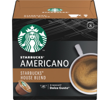 Кофе молотый в капсулах STARBUCKS House Blend Americano натуральный жареный, 102г, Великобритания, 102 г