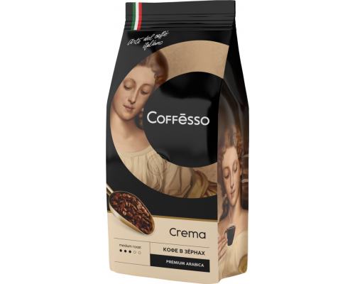 Кофе зерновой COFFESSO Crema, 250г, Россия, 250 г