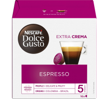 Кофе молотый в капсулах NESCAFE Dolce Gusto Espresso, 16кап, Великобритания, 16 кап