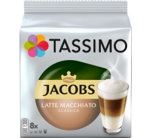 Напиток кофейный в капсулах TASSIMO Jacobs Latte Macchiato Classico, 16кап, Германия, 16 кап