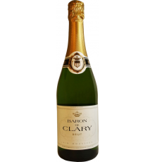 Вино игристое BARON DE CLARY белое брют, 0.75л, Франция, 0.75 L
