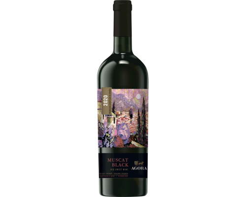 Вино AGORA Мускат Черный красное сладкое, 0.75л, Россия, 0.75 L