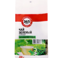 Чай зеленый 365 ДНЕЙ байховый листовой, 200г, Россия, 200 г