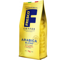 Кофе зерновой FRESCO Arabica Blend натуральный средняя обжарка, 1кг, Россия, 1000 г