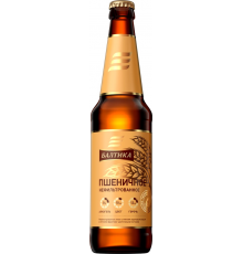 Пиво светлое БАЛТИКА Пшеничное нефильтрованное пастеризованное неосветленное, 5%, 0.45л, Россия, 0.45 L