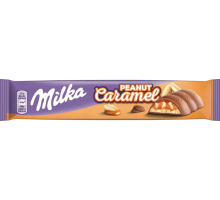 Шоколад молочный MILKA с арахисом в карамельной начинке, 37г, Болгария, 37 г