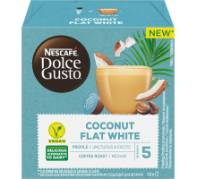 Кофе в капсулах NESCAFE Dolce Gusto Flat white кокосовый на растительной основе, 12кап, Великобритания, 12 кап