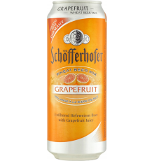Напиток пивной SCHOFFERHOFER Grapefruit нефильтрованный, пастеризованный неосветленный, 2,5%, ж/б, 0.5л, Германия, 0.5 L