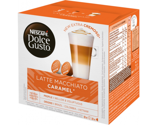 Кофе в капсулах NESCAFE Dolce Gusto Latte Macchiato со вкусом карамели, 16кап, Великобритания, 16 кап