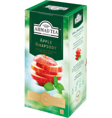 Чай черный AHMAD TEA Apple Rhapsody с ароматом яблока и мяты, 25пак, Россия, 25 пак