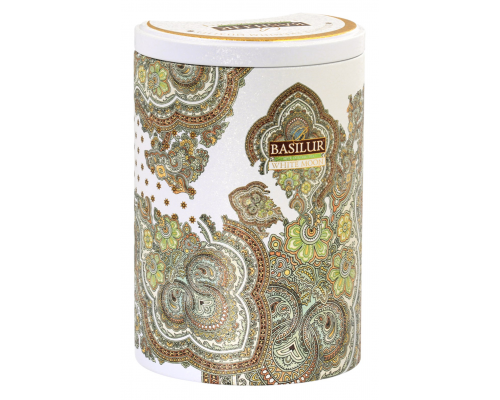 Чай зеленый BASILUR Восточная коллекция White Moon байховый листовой, ж/б, 100г, Шри-Ланка, 100 г