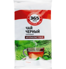 Чай черный 365 ДНЕЙ байховый листовой, 200г, Россия, 200 г