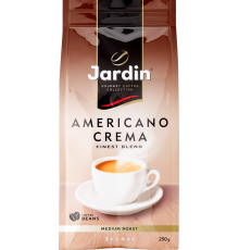 Кофе зерновой JARDIN Americano Crema жареный, 250г, Россия, 250 г