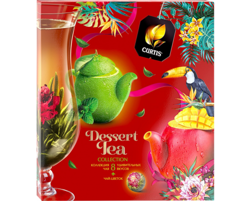 Набор подарочный чайный CURTIS Dessert Tea Collection&Blossom Tea Ассорти, 40пак, Россия, 40 пак
