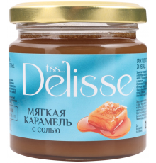 Десерт кондитерский DELISSE Мягкая карамель с солью, 220г, Россия, 220 г