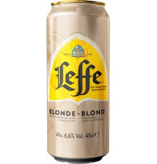 Напиток пивной LEFFE Blonde Светлый эль пастер. алк.6,6% ж/б, Россия, 0.45 L